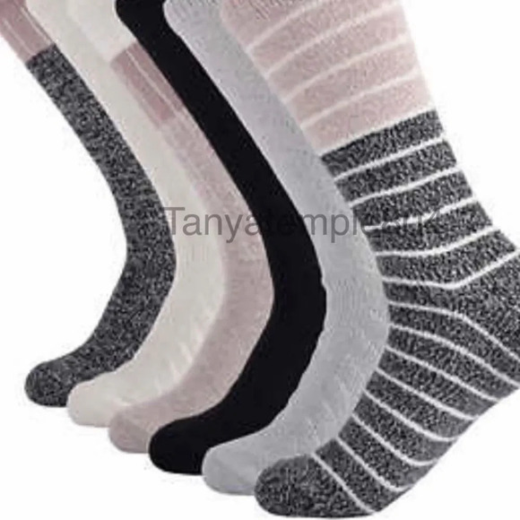 LUCKY BRAND 6 PAIRS SUPER SOFT BOOT SOCKS WOMENS 5-10 - Picture 4 of 7